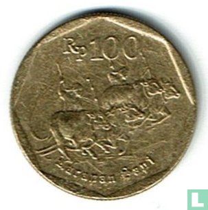 Indonésie 100 rupiah 1997 - Image 2