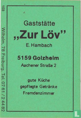 "Zur Löv" - E. Hambach
