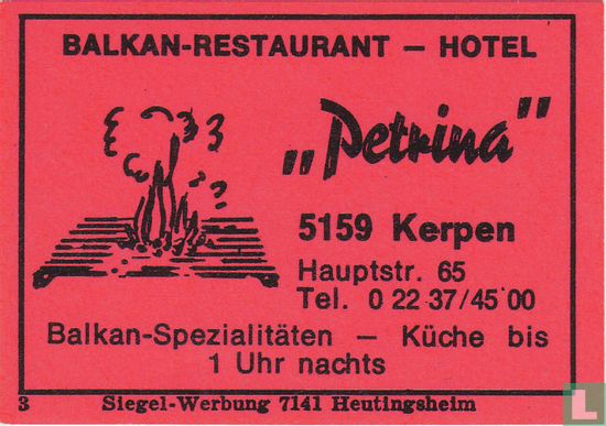 Balkan Restaurant - Hotel "Petrina"