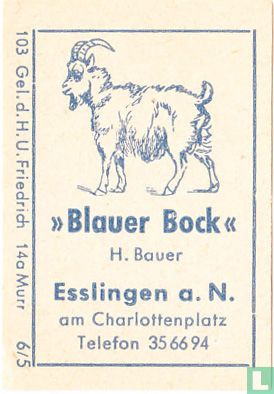 "Blauer Bock" - H. Bauer