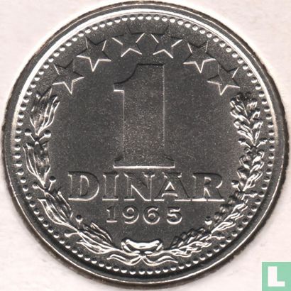 Jugoslawien 1 Dinar 1965 - Bild 1