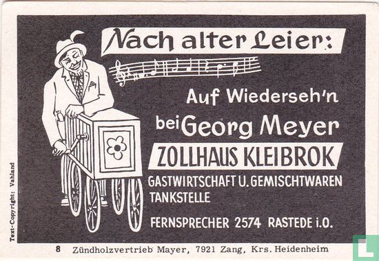 Zollhaus Kleibrok - Georg Meyer