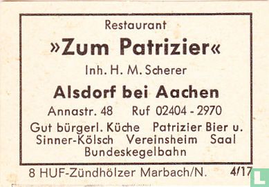 "Zum Patrizier" - M. Scherer