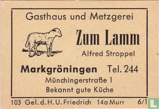 Zum Lamm - Alfred Stoppel