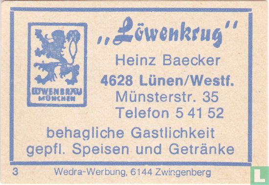 "Löwenkrug" - Heinz Baecker