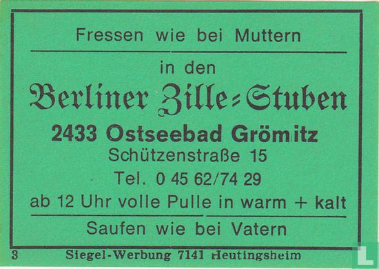 Berliner Sille=Stuben