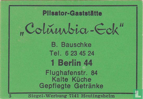 "Columbia-Eck" - B. Bauschke