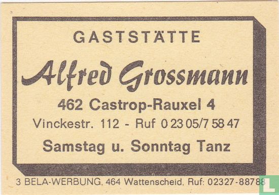 Gaststätte Alfred Grossmann