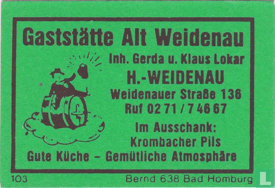 Gaststätte Alt Weidenau - Gerda u. Klaus Lokar