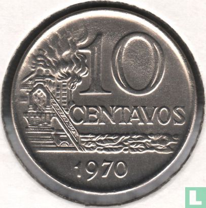 Brésil 10 centavos 1970 - Image 1