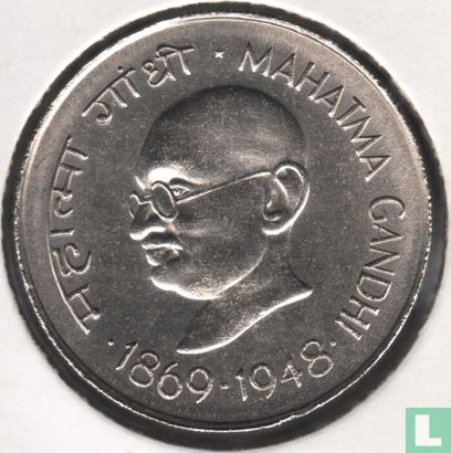 India 1 rupee 1969 (Bombay) "100th anniversary Birth of Mahatma Gandhi" - Afbeelding 1