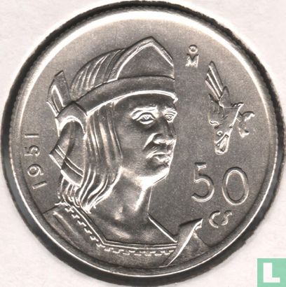 Mexico 50 centavos 1951 - Afbeelding 1