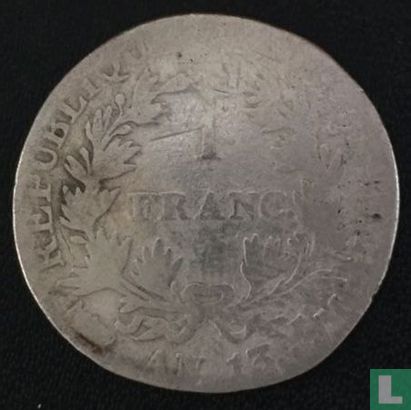 France 1 franc AN 13 (M)  - Image 1