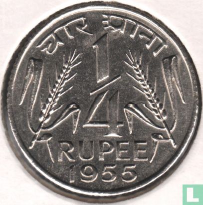 Indien ¼ Rupie 1955 (Kalkutta) - Bild 1