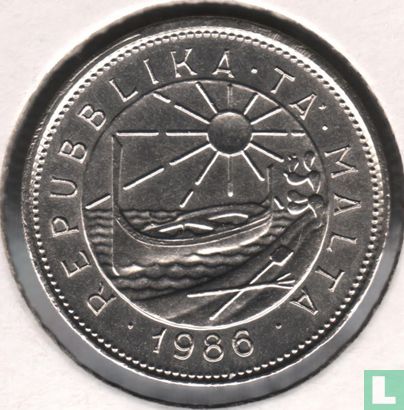 Malte 25 cents 1986 - Image 1