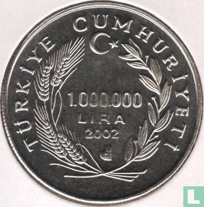 Turquie 1.000.000 lira 2002 "Yunus Emre" - Image 1