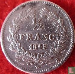 France ½ franc 1845 (B) - Image 1