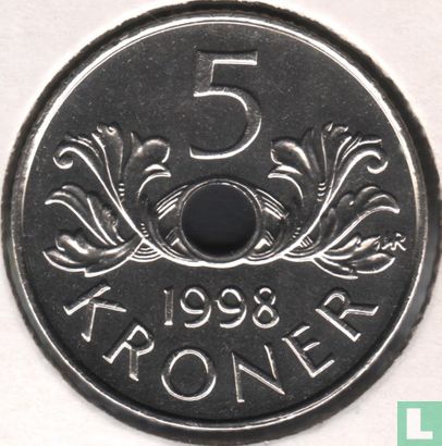 Norwegen 5 Kroner 1998 - Bild 1