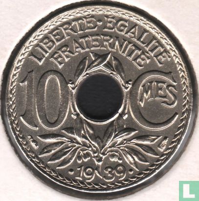 Frankreich 10 Centime 1939 (3 g) - Bild 1