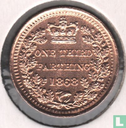Verenigd Koninkrijk 1/3 farthing 1868 - Afbeelding 1