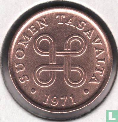 Finlande 5 penniä 1971 - Image 1