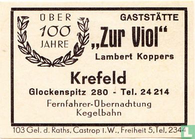 Gaststätte "Zur Viol" - Lambert Koppers