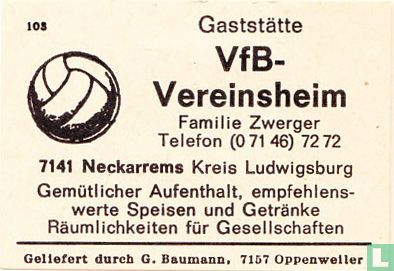 Gaststätte VfB Vereinsheim - Familie Zwerger