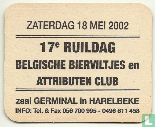 Kasteel bier Ingelmunster /17ème Ruildag Belgische Bierviltjes en Attributen Club 2002 - Afbeelding 2