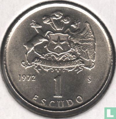 Chile 1 escudo 1972 - Image 1