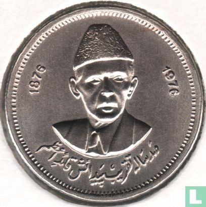 Pakistan 50 Paisa-1976 "100. Geburtstag oder Muhammad Ali Jinnah" - Bild 2