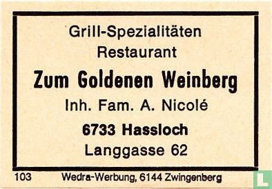 Zum Goldenen Weinberg - Fam. A. Nicolé