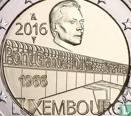 Luxembourg 2 euro 2016 (coincard) "50 years of the Grand-Duchess Charlotte bridge" - Image 3