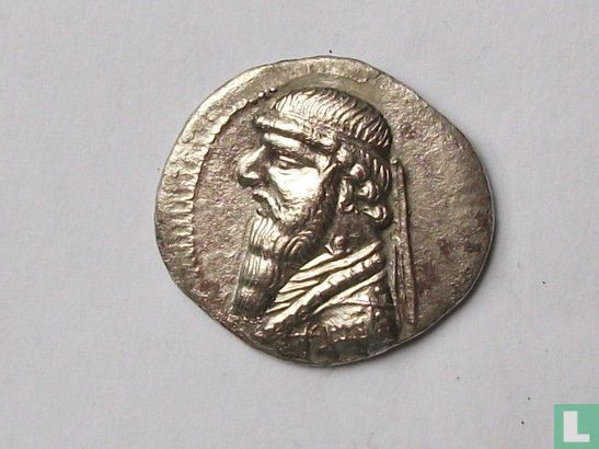 Oude Griekenland - Koninkrijk van PARTHISCHE - Mithridates II - (c.121 - 91 av JC.) - AR drachme - Ecbatana Mint - (VF + / EF)-zeldzame (R1) - Afbeelding 1