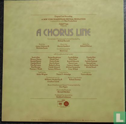 A Chorus Line - Original Cast Recording - Afbeelding 2