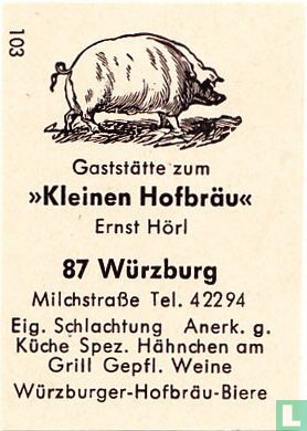 "Kleinen Hofbräu" - Ernst Hörl