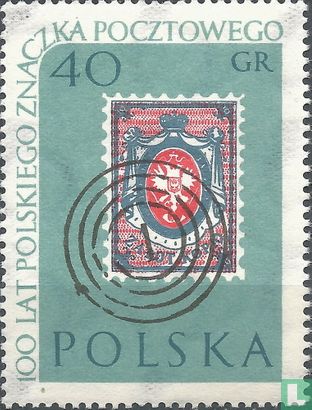 100 years anniversary stamp