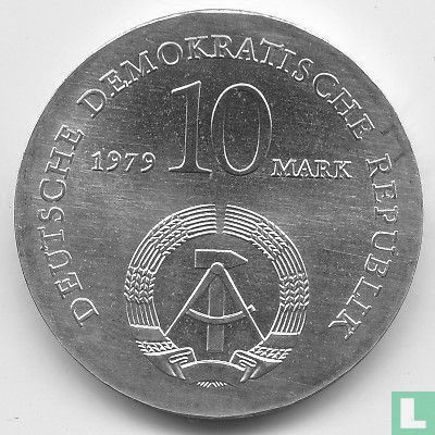 DDR 10 mark 1979 "175th anniversary Birth of Ludwig Feuerbach" - Afbeelding 1