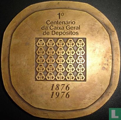 Portugal  1st Centenario da Caixa Geral de Depositos (CDG Bank)  1876-1976 - Afbeelding 1