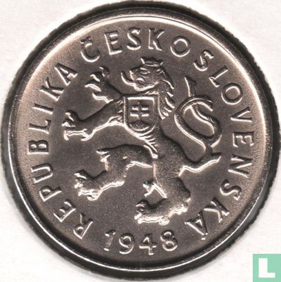 Tsjecho-Slowakije 2 koruny 1948 - Afbeelding 1