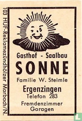 Gasthof-Saalbau Sonne - Familie W. Steimle