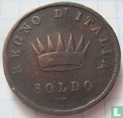 Koninkrijk Italië 1 soldo 1811 - Afbeelding 2