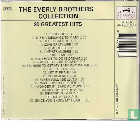 The Everly Brothers Collection - 20 Greatest Hits - Image 2