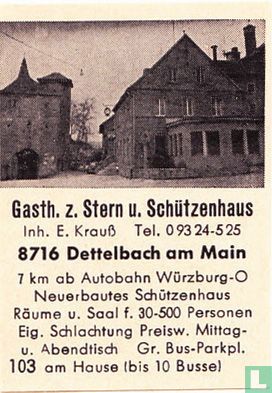Gasth. z. Stern u. Schützenhaus - E. Krauss