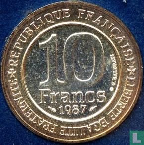 France 10 francs 1987 (silver) "Millennium of the Capetian dynasty" - Image 1