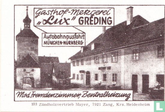 Gasthof-Metzgerei "Lux"