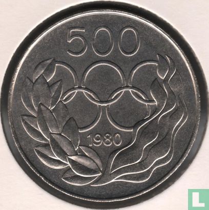 Cyprus 500 mils 1980 "Summer Olympics in Moscow" - Image 1