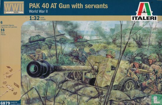 PAK 40 AT Gun with Servants - Image 1