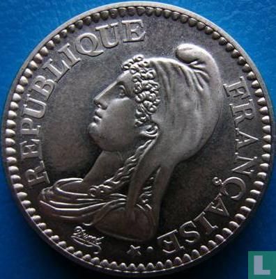 Frankrijk 1 franc 1992 (zilver) "Bicentenary of the French Republic" - Afbeelding 2