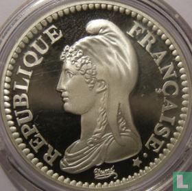 Frankrijk 1 franc 1992 (PROOF - zilver) "Bicentenary of the French Republic" - Afbeelding 2