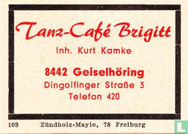 Tanz-Café Brigitt - Kurt Kamke